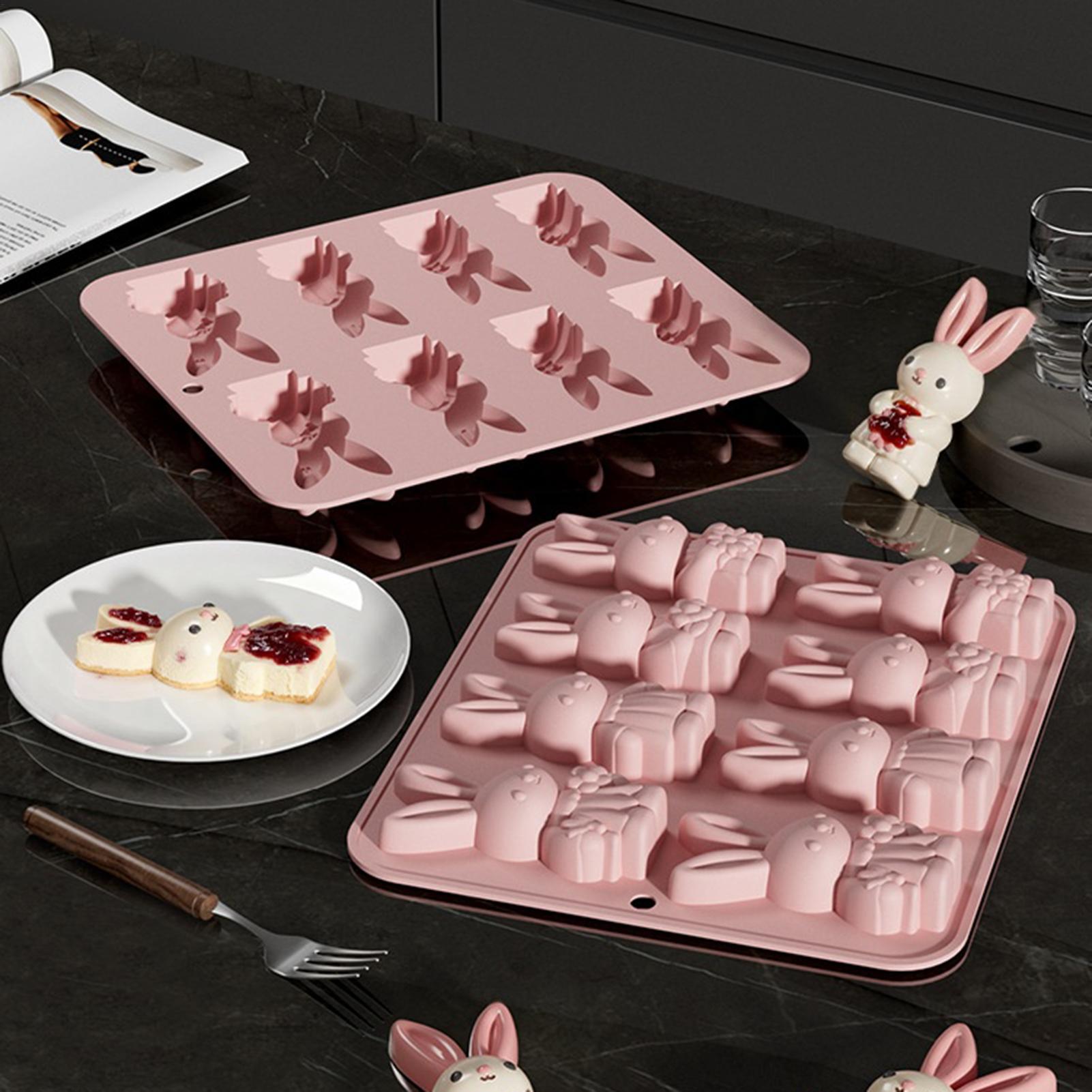 Bunny Cake Mold - แม่พิมพ์ซิลิโคนรูปกระต่ายอีสเตอร์ ทนความร้อน สำหรับทำเค้ก น้ำแข็ง สบู่ เทียน