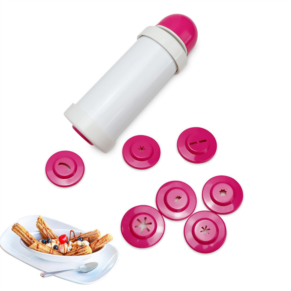 Churros Maker Gun - 1 PC DIY คู่มือคุกกี้กด Maker ปืนตกแต่งเครื่องบีบสําหรับทําอุปกรณ์
