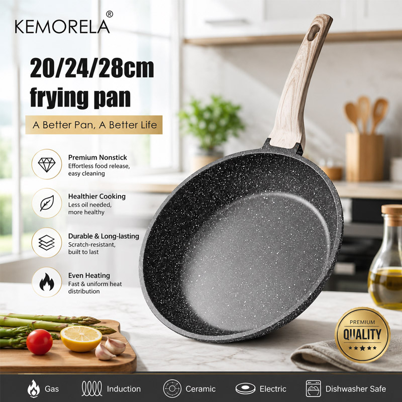 Mini Pancake Griddle - กระทะทอดแบบไม่ติดกระทะ ขนาด 20/24/28 ซม. สำหรับทำสเต็ก แพนเค้ก