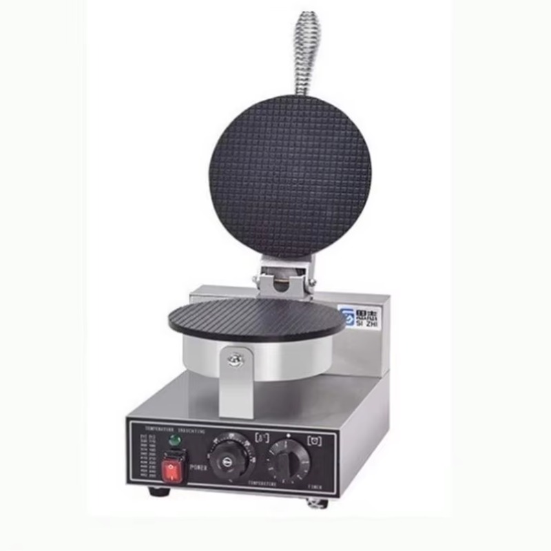 Waffle Cone Maker - เครื่องทำขนมขบเคี้ยว TEBAK เครื่องทำวาฟเฟิลไฟฟ้า เครื่องทำโคนไอศกรีม เครื่องทำเครปไข่ม้วนแบบไม่ติดกระทะ ทนทานสำหรับใช้ในเชิงพาณิชย์