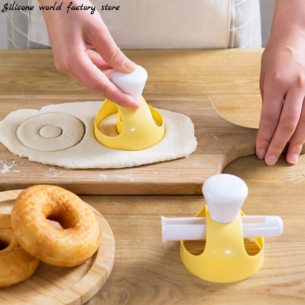 Donut Mold Silicone - ซิลิโคนโลกขนมขนมปัง Patisserie เบเกอรี่เครื่องมืออาหารคุกกี้เค้กโดนัทแม่พิมพ์เครื่องตัดครัว DIY ลายฉลุ Donut