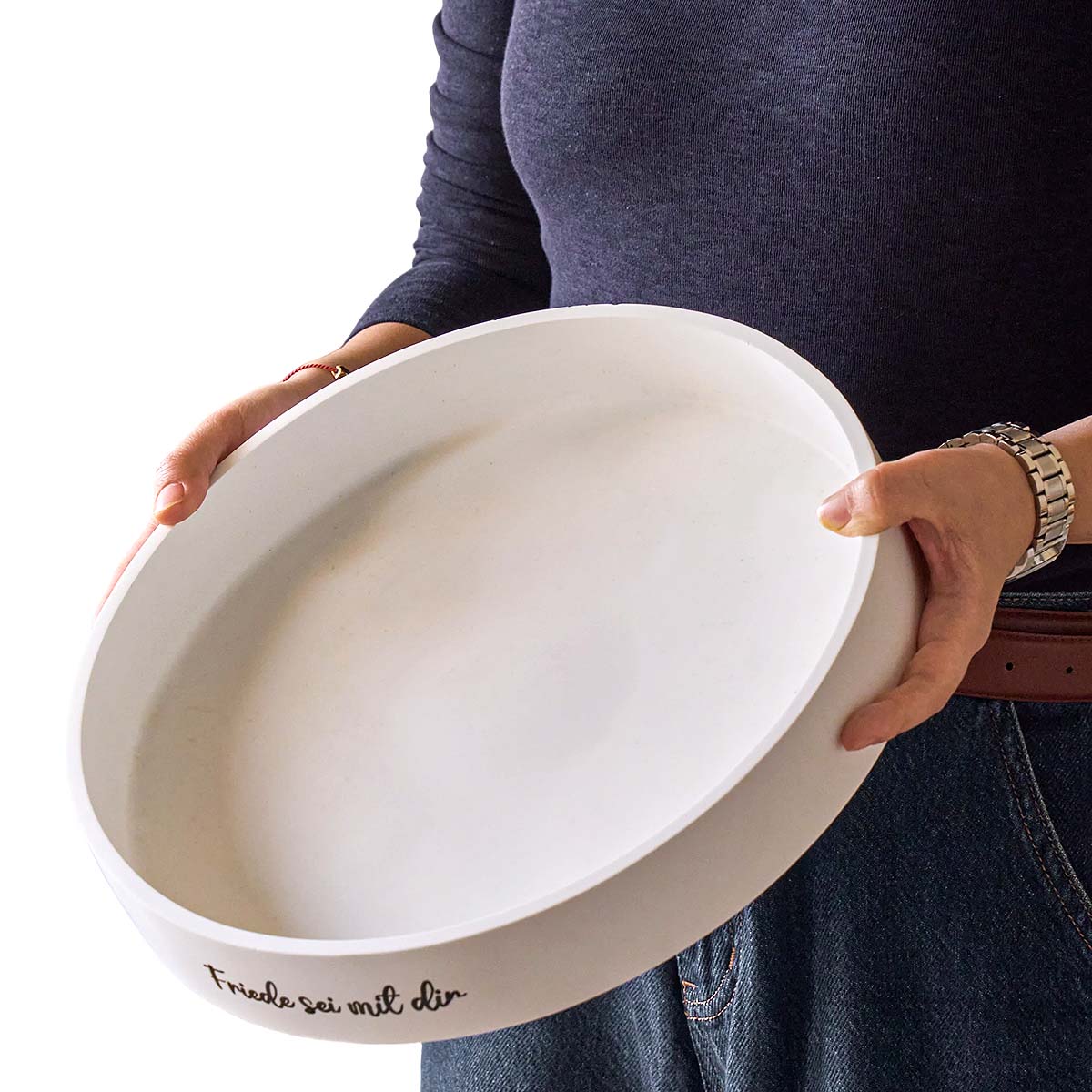 Potsticker Mold - แม่พิมพ์ซิลิโคนสำหรับทำภาชนะทรงกลมสำหรับเทียน ถาดเก็บของขนาดใหญ่ กระถางดอกไม้ แม่พิมพ์งานฝีมือเรซิ่น ยิปซั่ม สำหรับตกแต่งบ้านและสวน