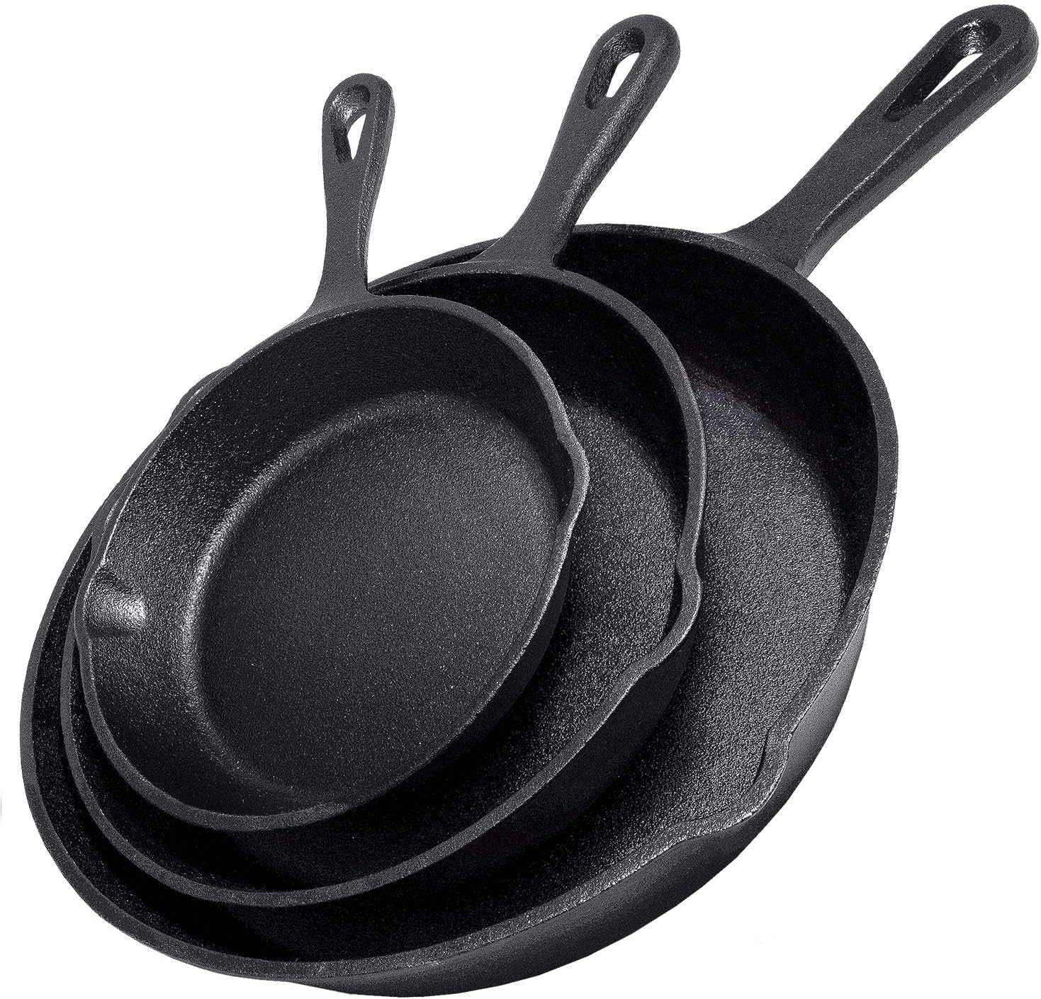 Mini Pancake Griddle - กระทะเหล็กหล่อขนาด 14/16/20 ซม. แบบไม่ติดกระทะ สำหรับทำไข่เจียว แพนเค้ก