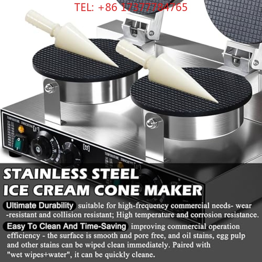 เครื่องทำวาฟเฟิลโคนเชิงพาณิชย์ - Waffle Cone Maker บทวิจารณ์และราคา