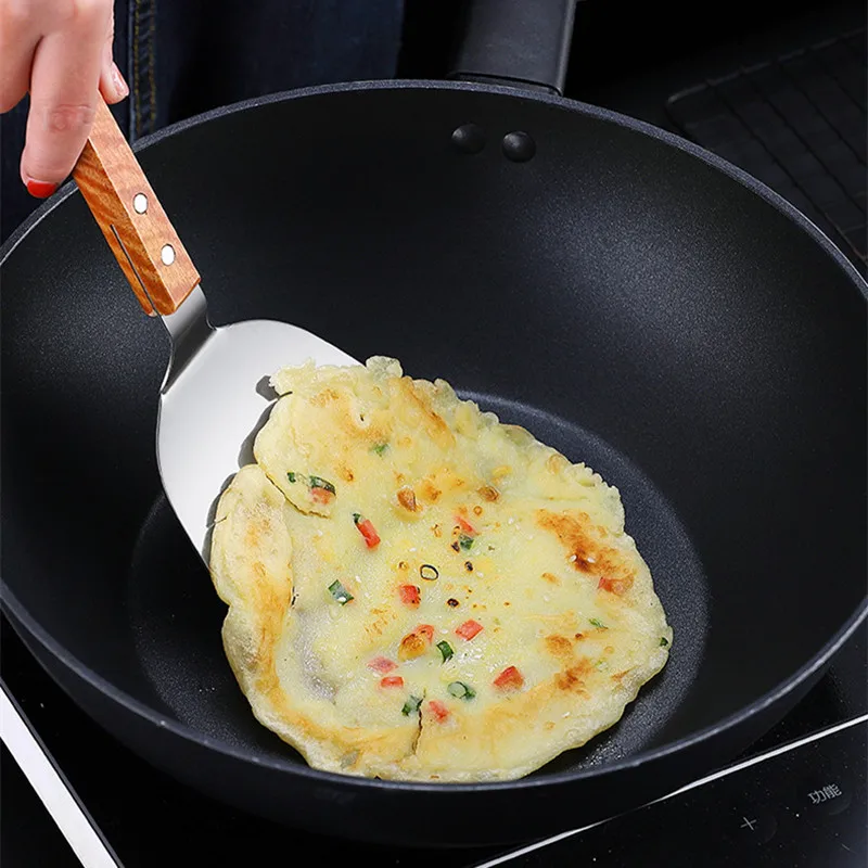ตะหลิวสแตนเลสสตีลด้ามไม้เทปปัน - Okonomiyaki Spatula บทวิจารณ์และราคา