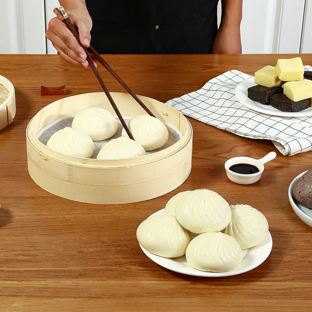 ตะกร้า kukusan bambu พร้อมฝาปิ - Bao Steamer Bamboo บทวิจารณ์และราคา