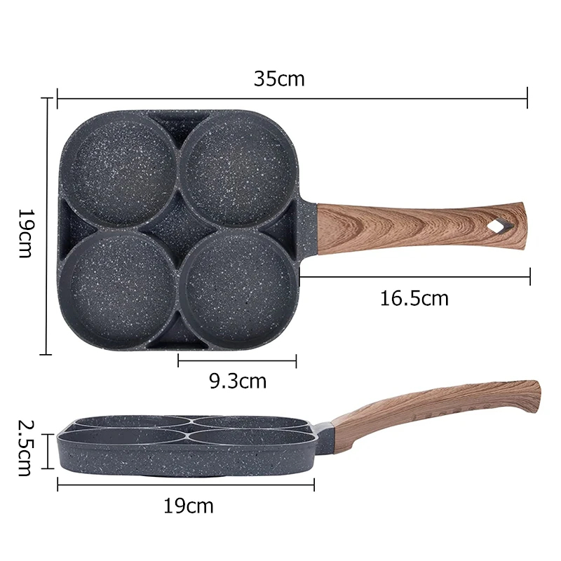 กระทะทอดไข่แพนเค้ก 4 ช่อง สำหร - Mini Pancake Griddle บทวิจารณ์และราคา