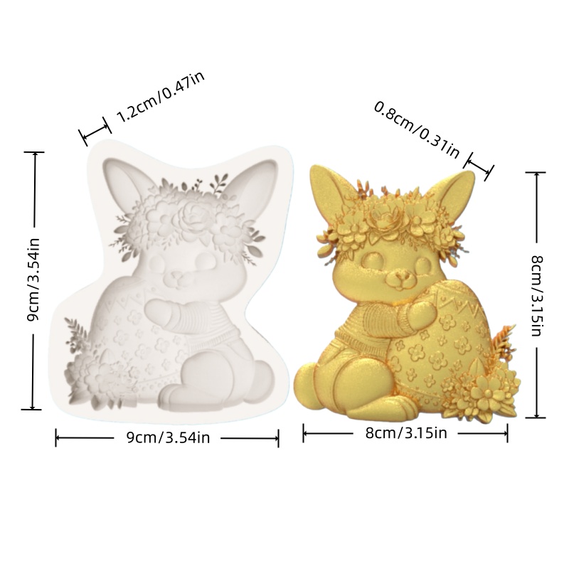 แม่พิมพ์ซิลิโคนรูปกระต่ายสำหรั - Bunny Cake Mold บทวิจารณ์และราคา