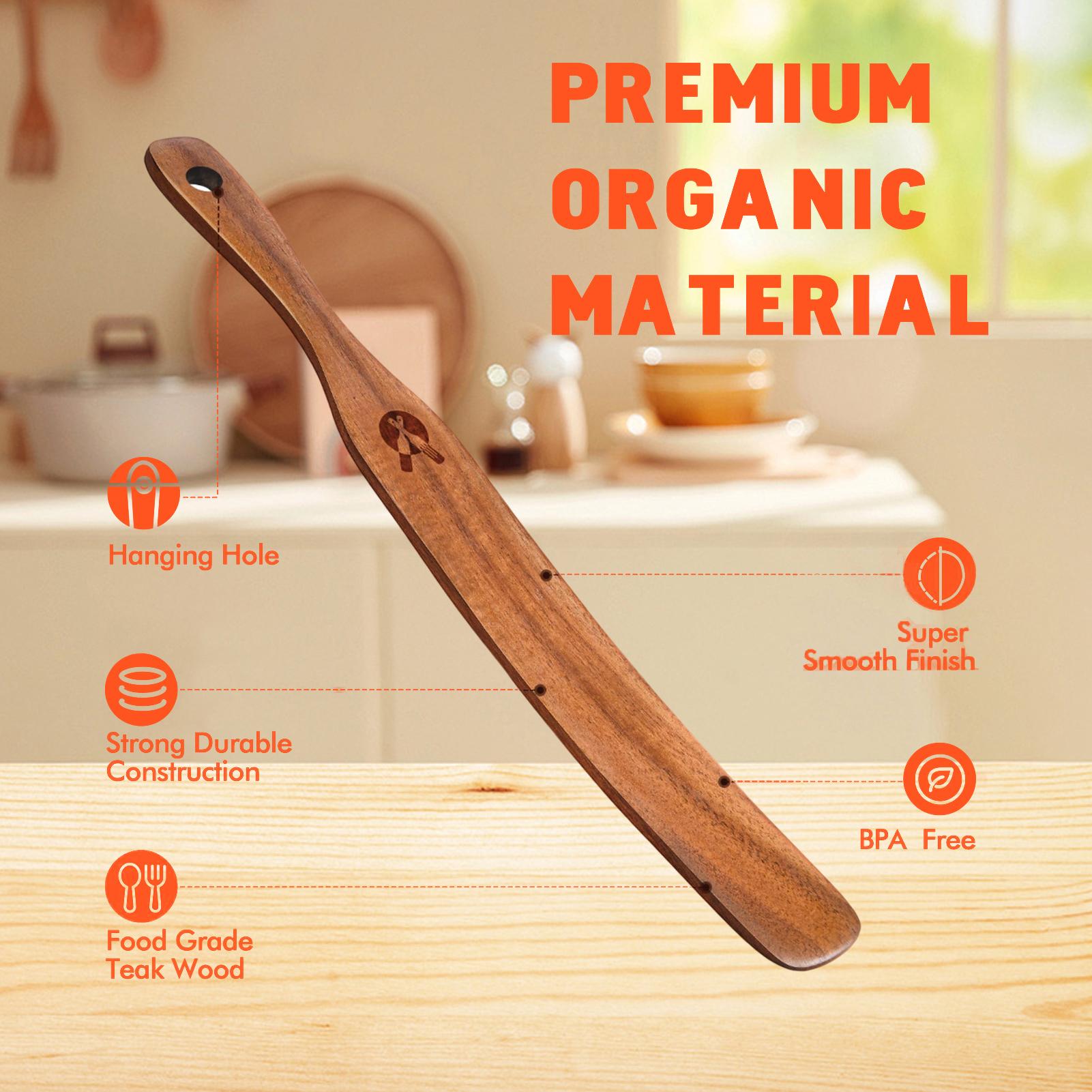 ไม้คนอาหาร ไม้ขูดขวดแคบ ไม้พาย - Okonomiyaki Spatula บทวิจารณ์และราคา