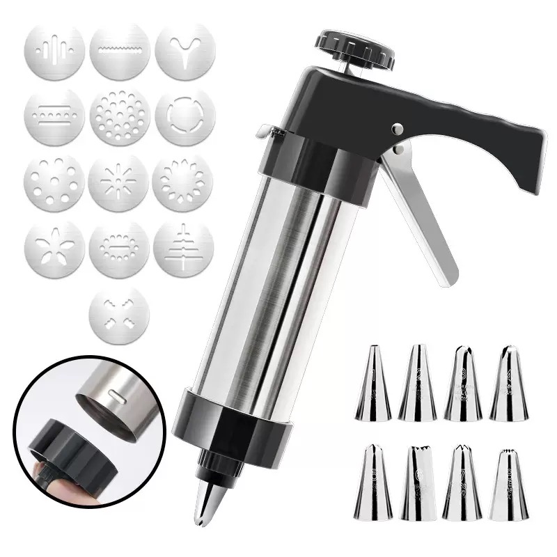 ชุดเครื่องทำคุกกี้อะลูมิเนียมอ - Churros Maker Gun บทวิจารณ์และราคา