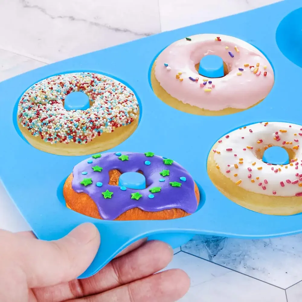 1/2pcs ซิลิโคนมัฟฟิน Donut Mou - Donut Mold Silicone บทวิจารณ์และราคา