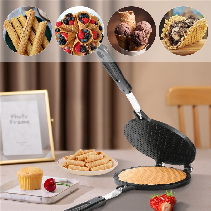 22 ซม.Non-Stick ไข่ม้วนเครื่อง - Egg Waffle Pan บทวิจารณ์และราคา