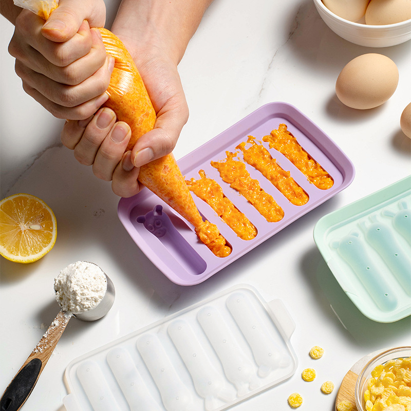 ไส้กรอกแม่พิมพ์ 6 กริดซิลิโคน  - Hot Dog Press บทวิจารณ์และราคา