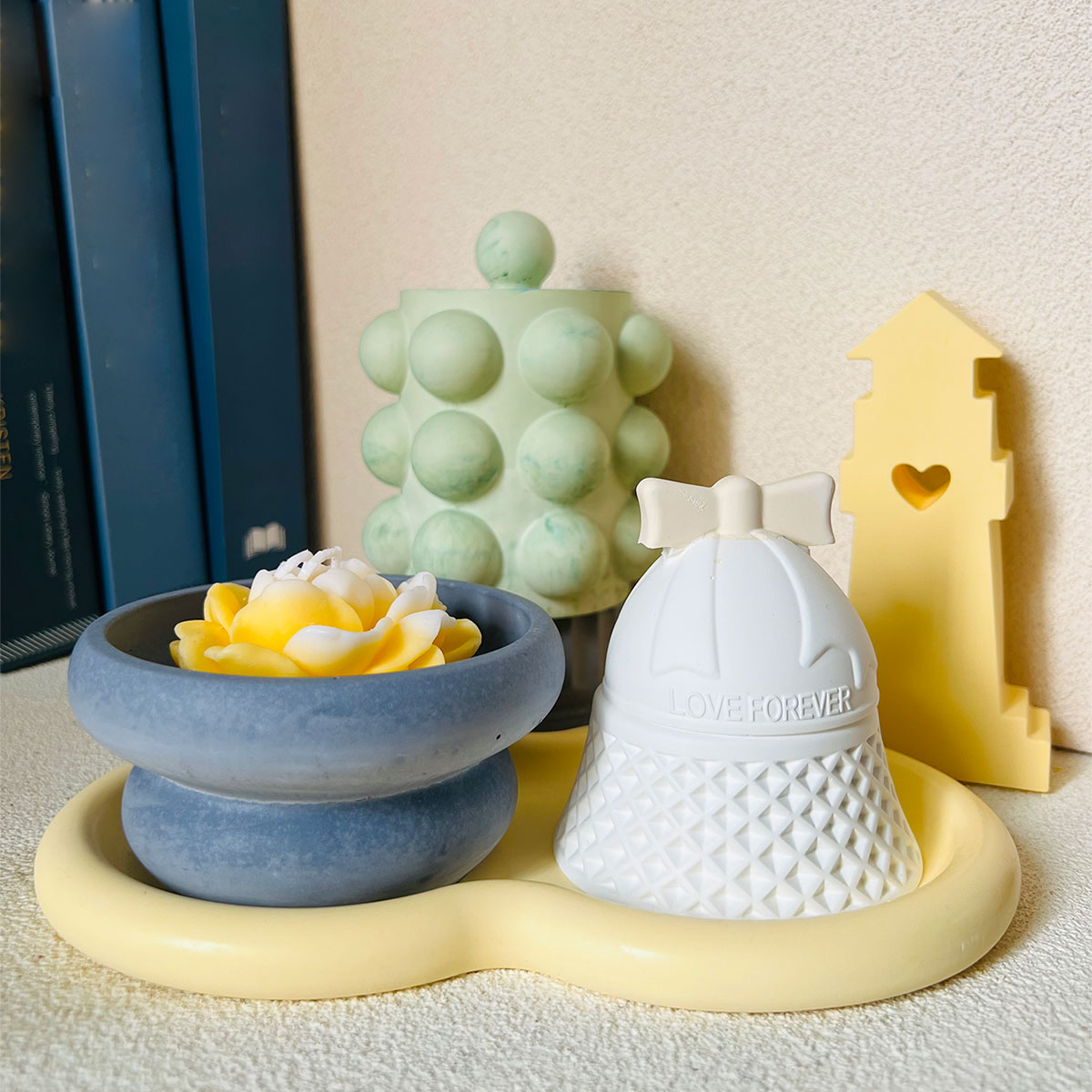 โถเทียนแบบมีฟองแม่พิมพ์คอนกรีต - Donut Mold Silicone บทวิจารณ์และราคา