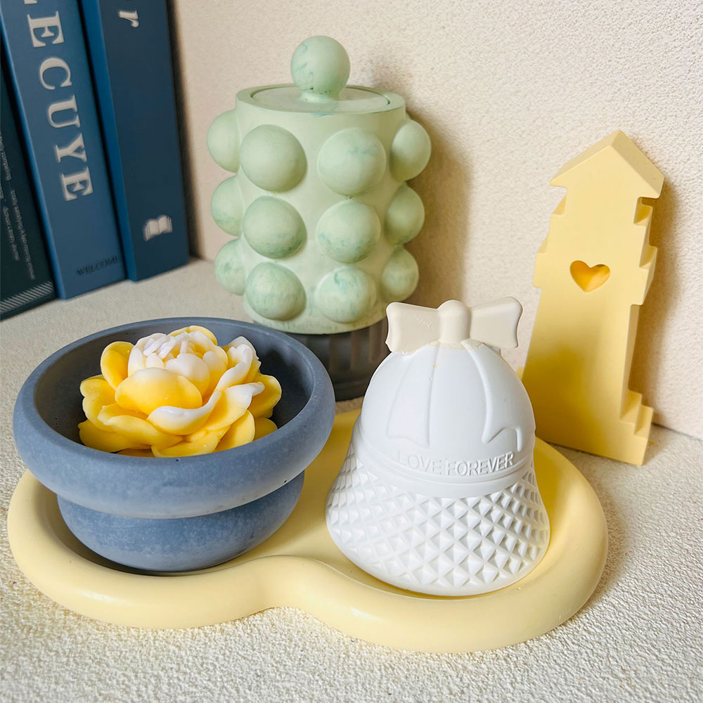 โถเทียนแบบมีฟองแม่พิมพ์คอนกรีต - Donut Mold Silicone บทวิจารณ์และราคา