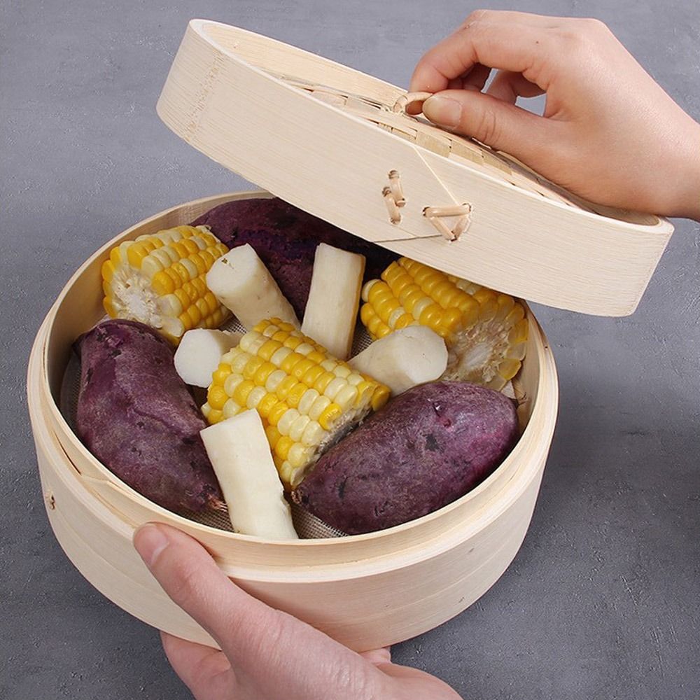 ซึ้งนึ่งอาหารจีนทำจากไม้ไผ่พร้ - Bao Steamer Bamboo บทวิจารณ์และราคา