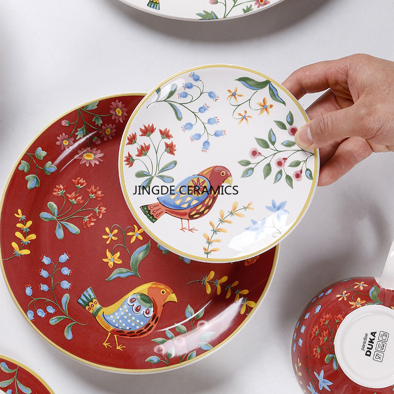 จานเซรามิกยุโรป 1 ชิ้น ลายดอกไ - Dim Sum Basket บทวิจารณ์และราคา