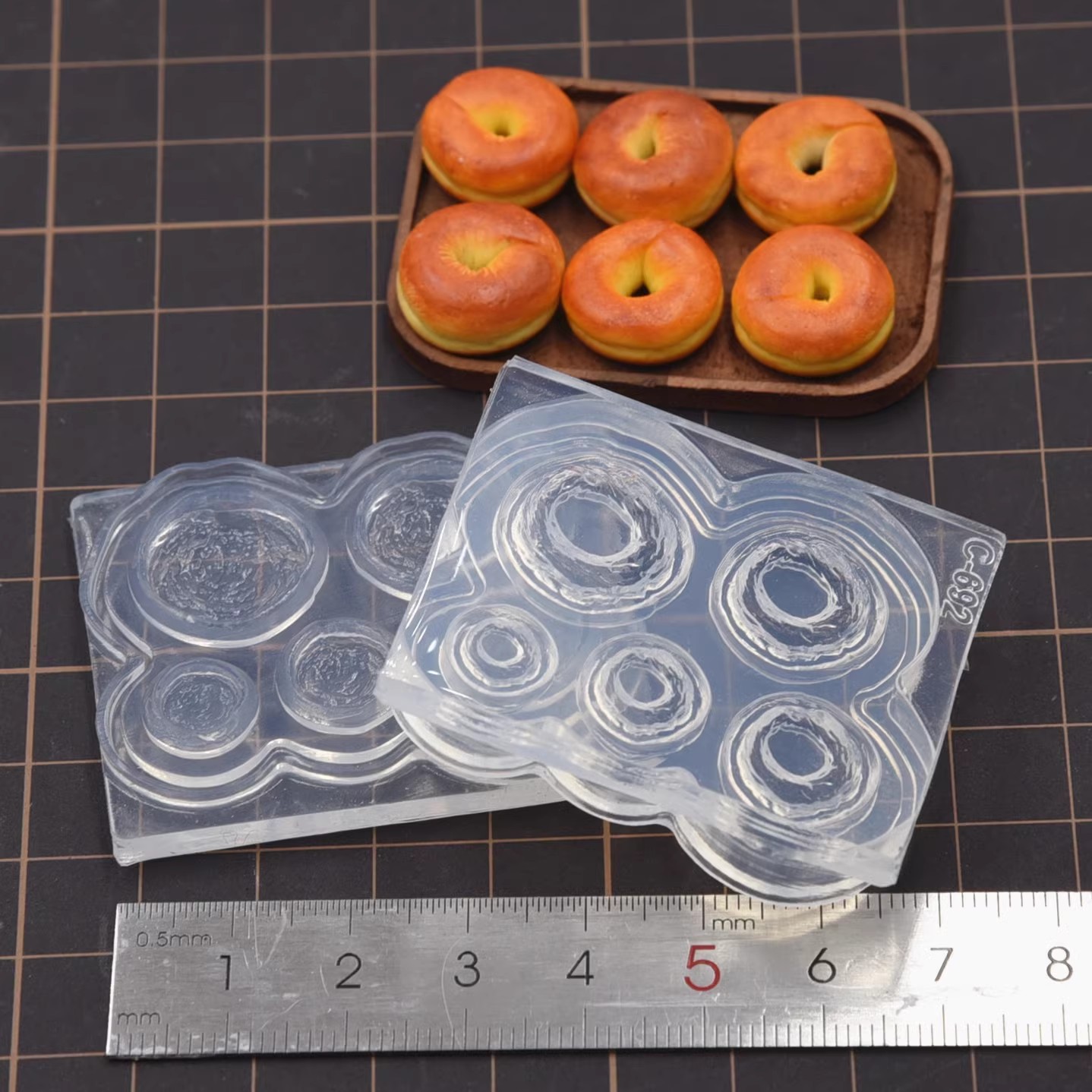 Polymer Clay Mini 3D Bagel ขนม - Donut Mold Silicone บทวิจารณ์และราคา